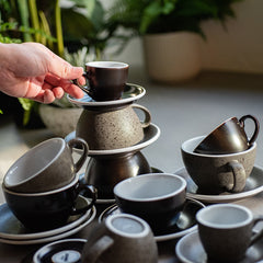 Loveramics Egg Potters Latte Cup (Gunpowder) 300ml