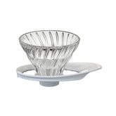 Hario V60 Glass Coffee Dripper White - Size 01